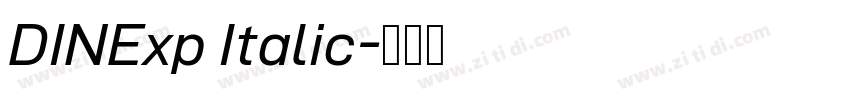 DINExp Italic字体转换